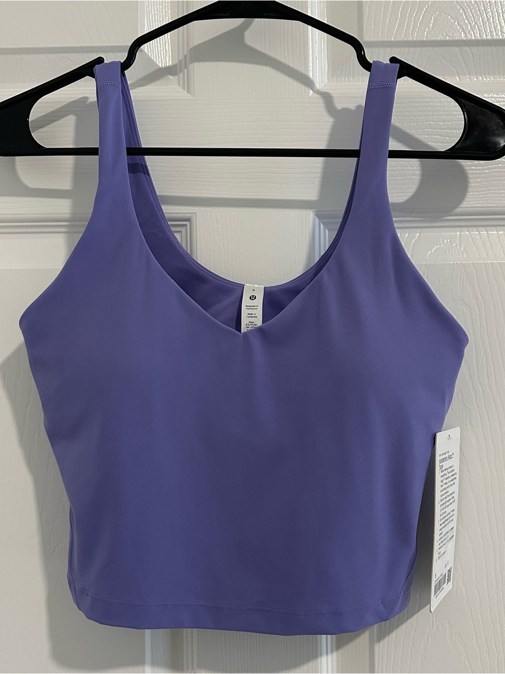 Lululemon Align Tank Top A/B Cup Dark Lavender Size 8-NWT